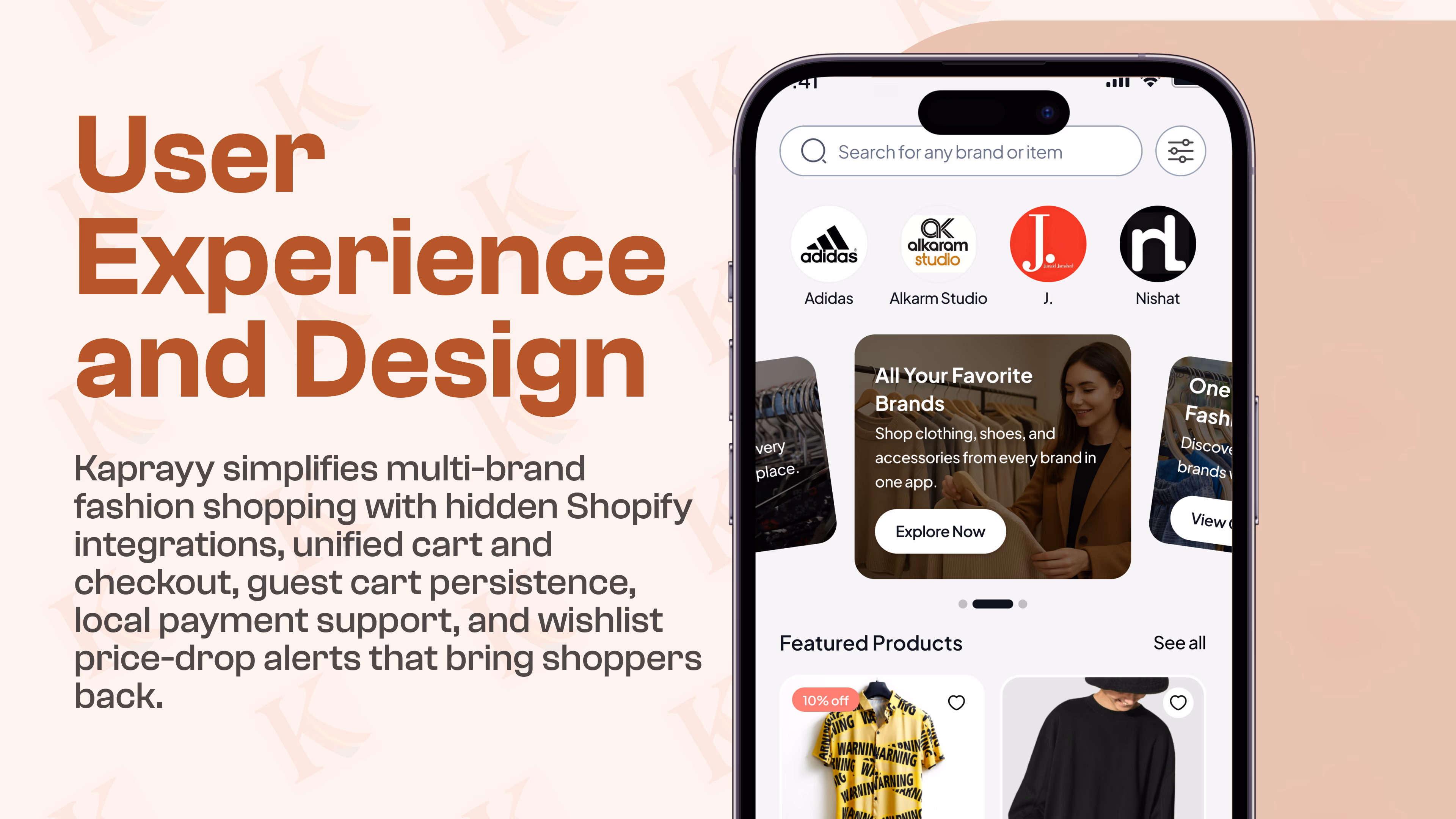Kaprayy — Mobile app interface, a case study by Codeable