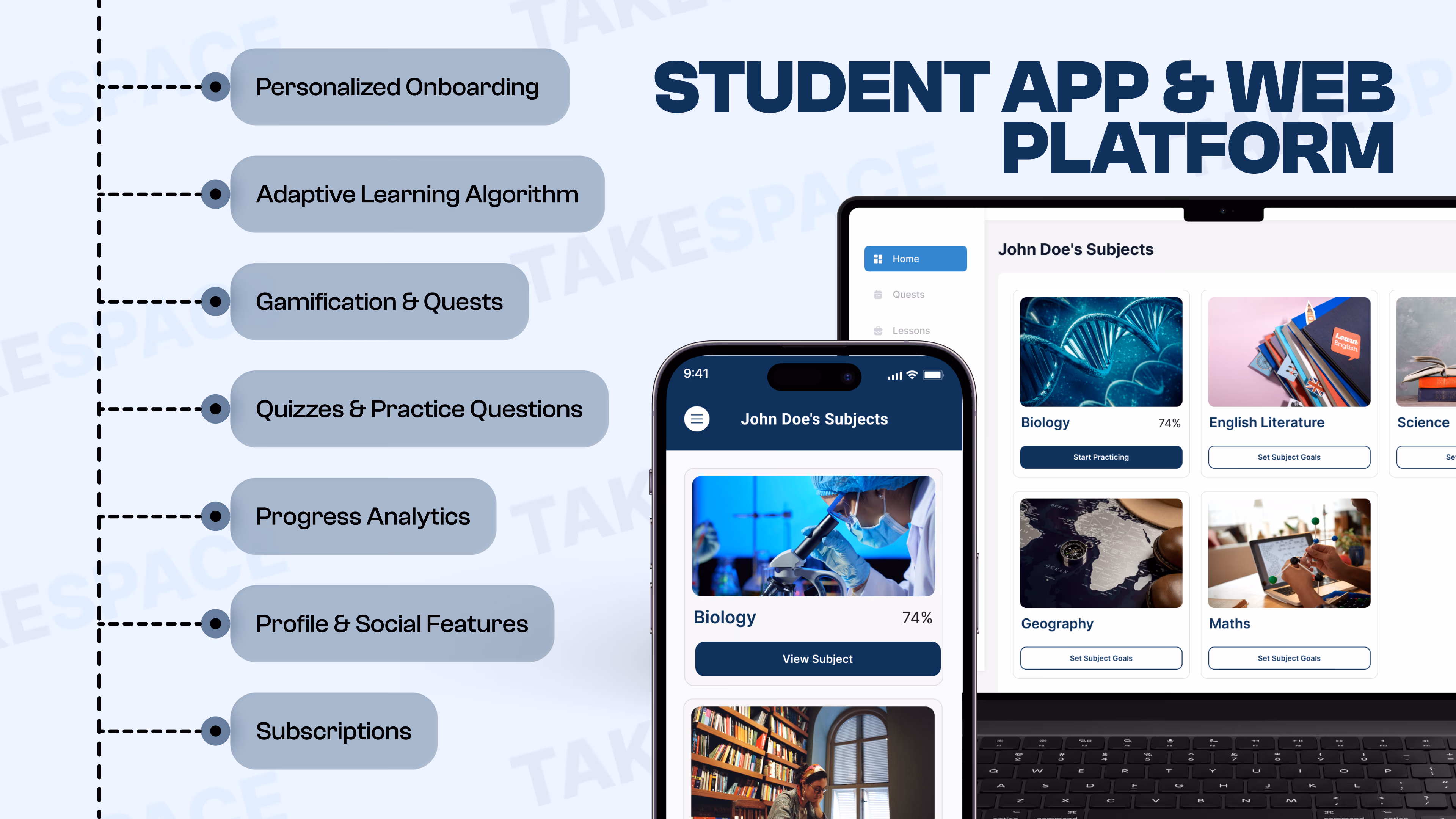 TakeSpace — Web app interface, a case study by Codeable