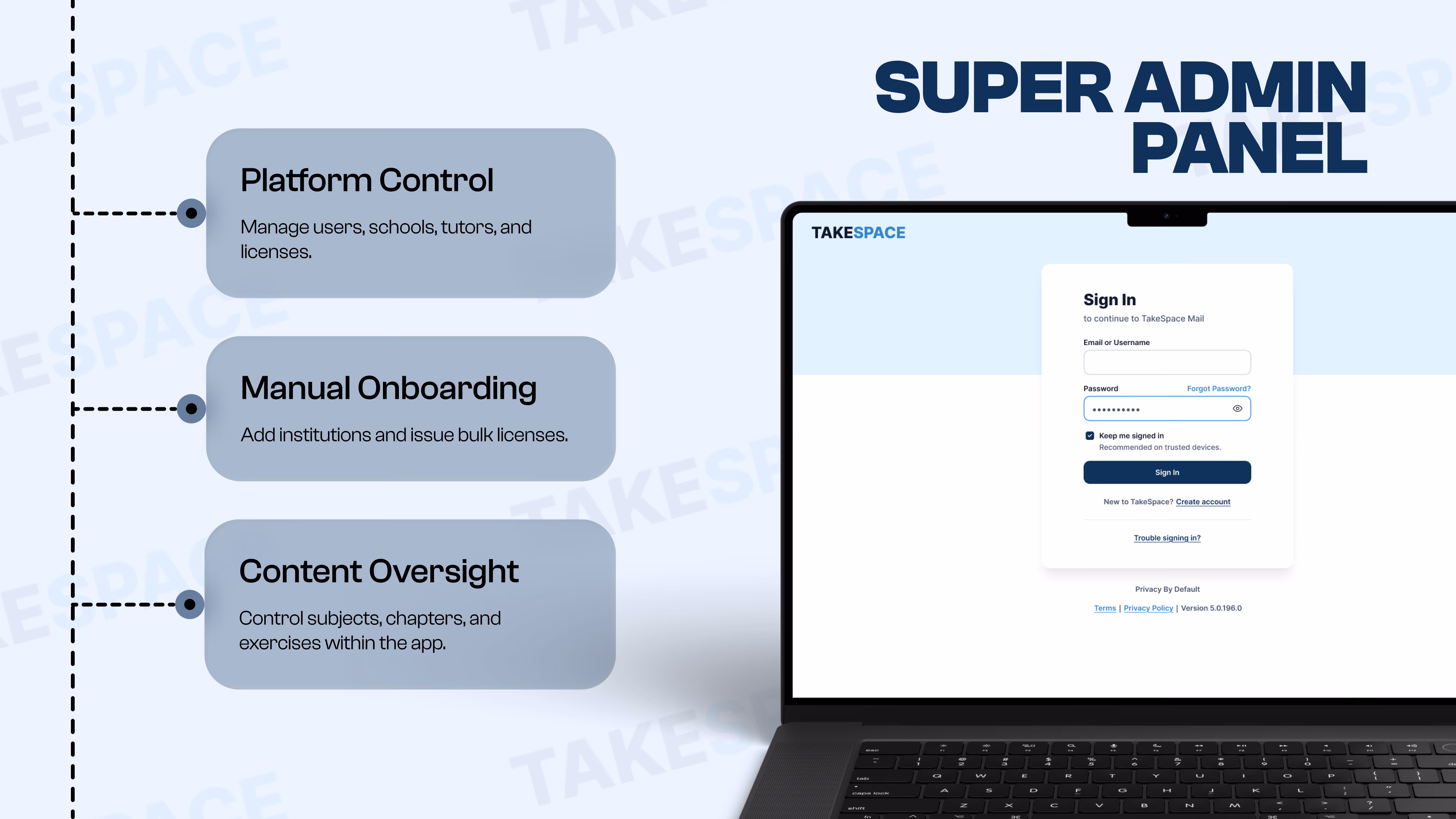 TakeSpace — Web app interface, a case study by Codeable