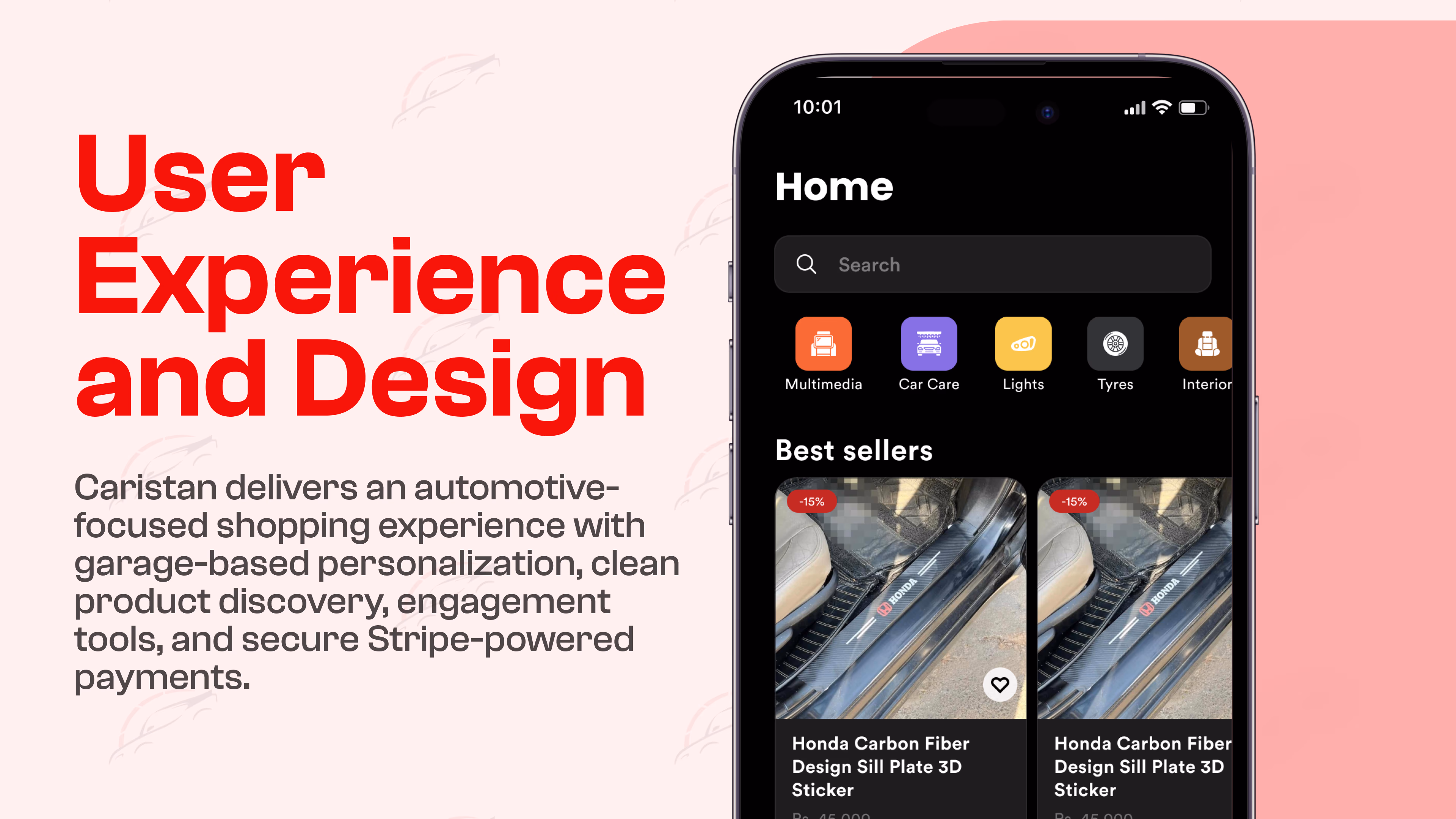 CaristanPK — Mobile app interface, a case study by Codeable