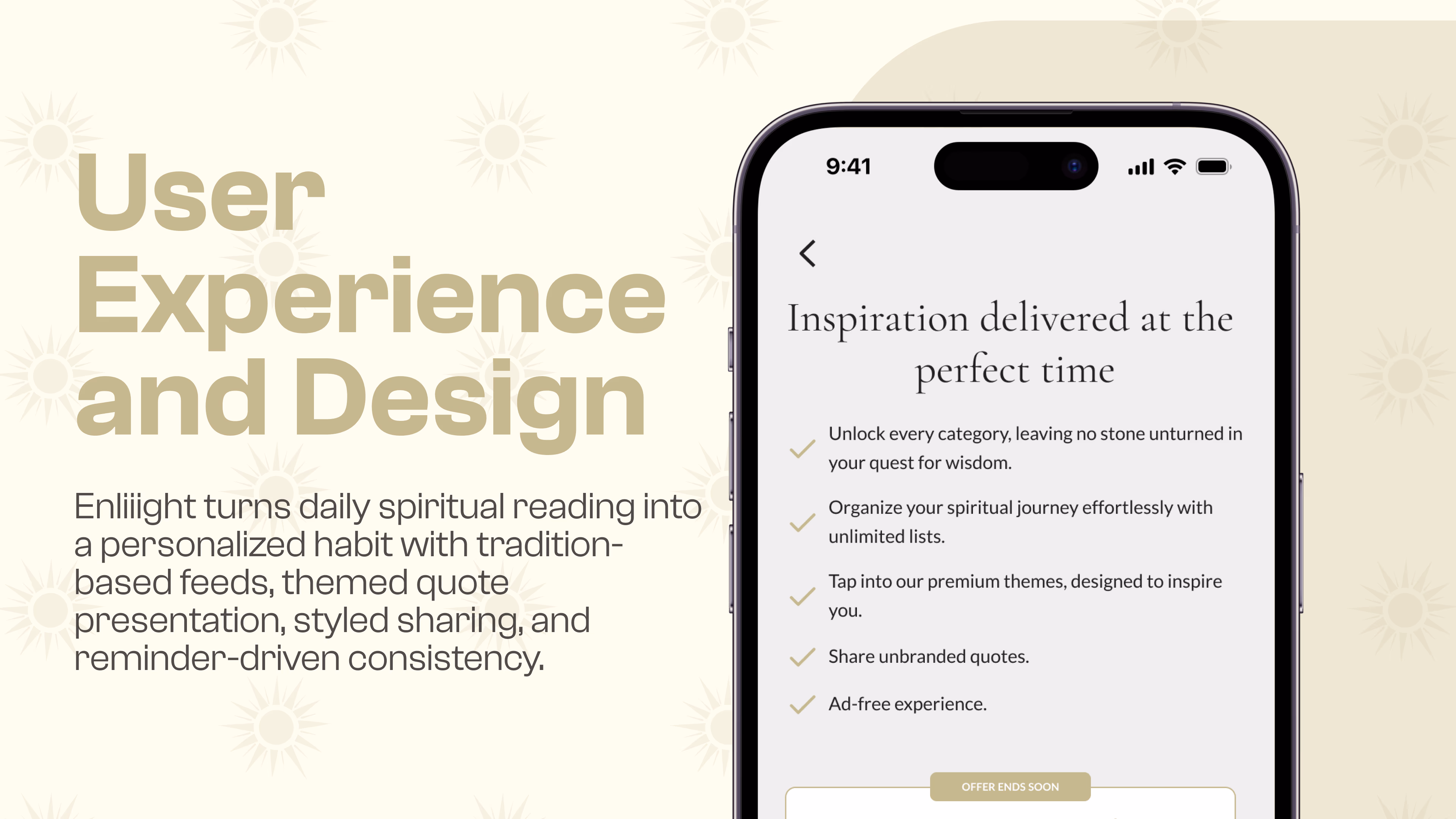 Enliiight — Mobile app interface, a case study by Codeable
