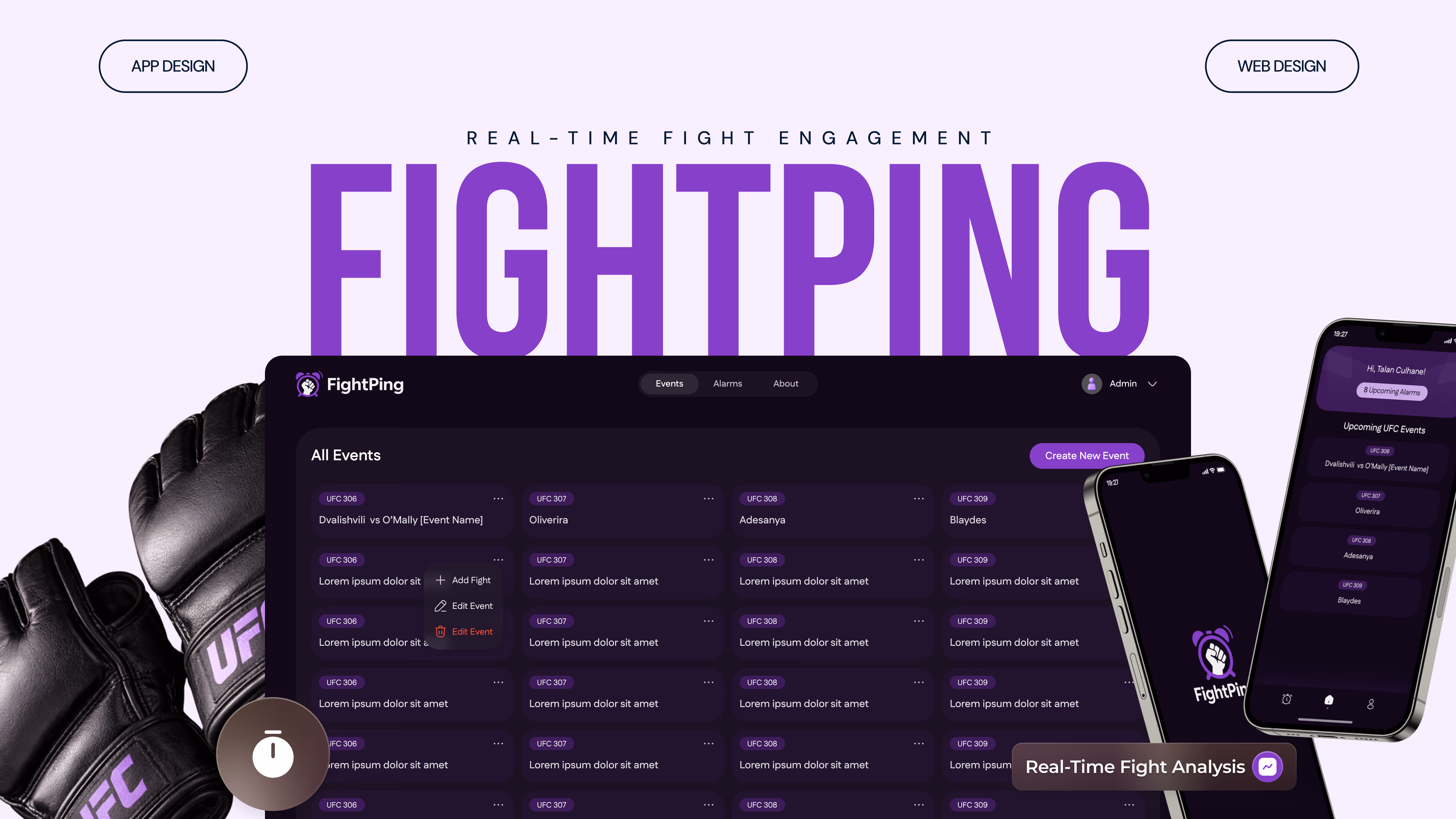 FightPing — Mobile app built by Codeable