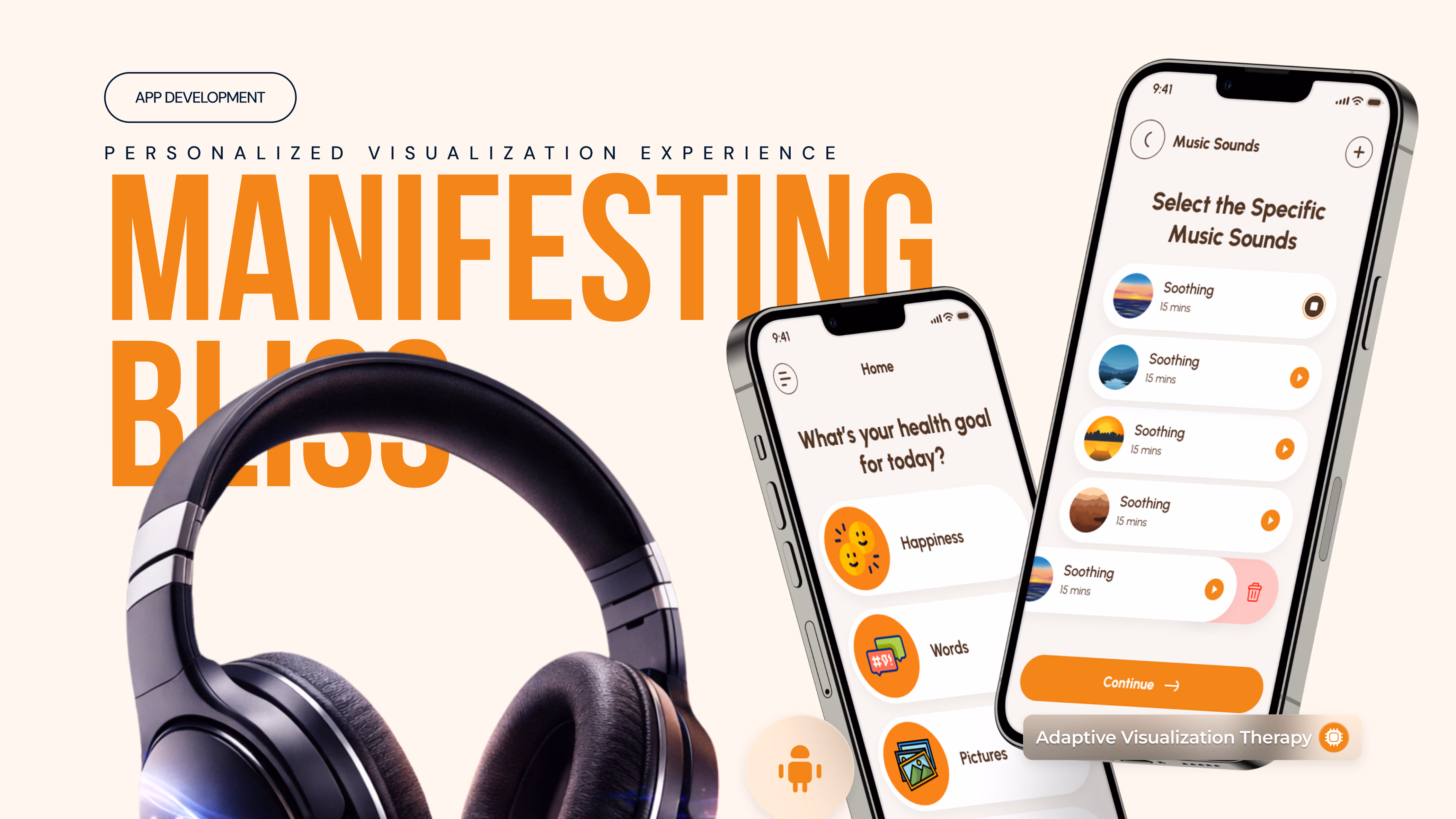 Manifesting Bliss — Mobile app built by Codeable