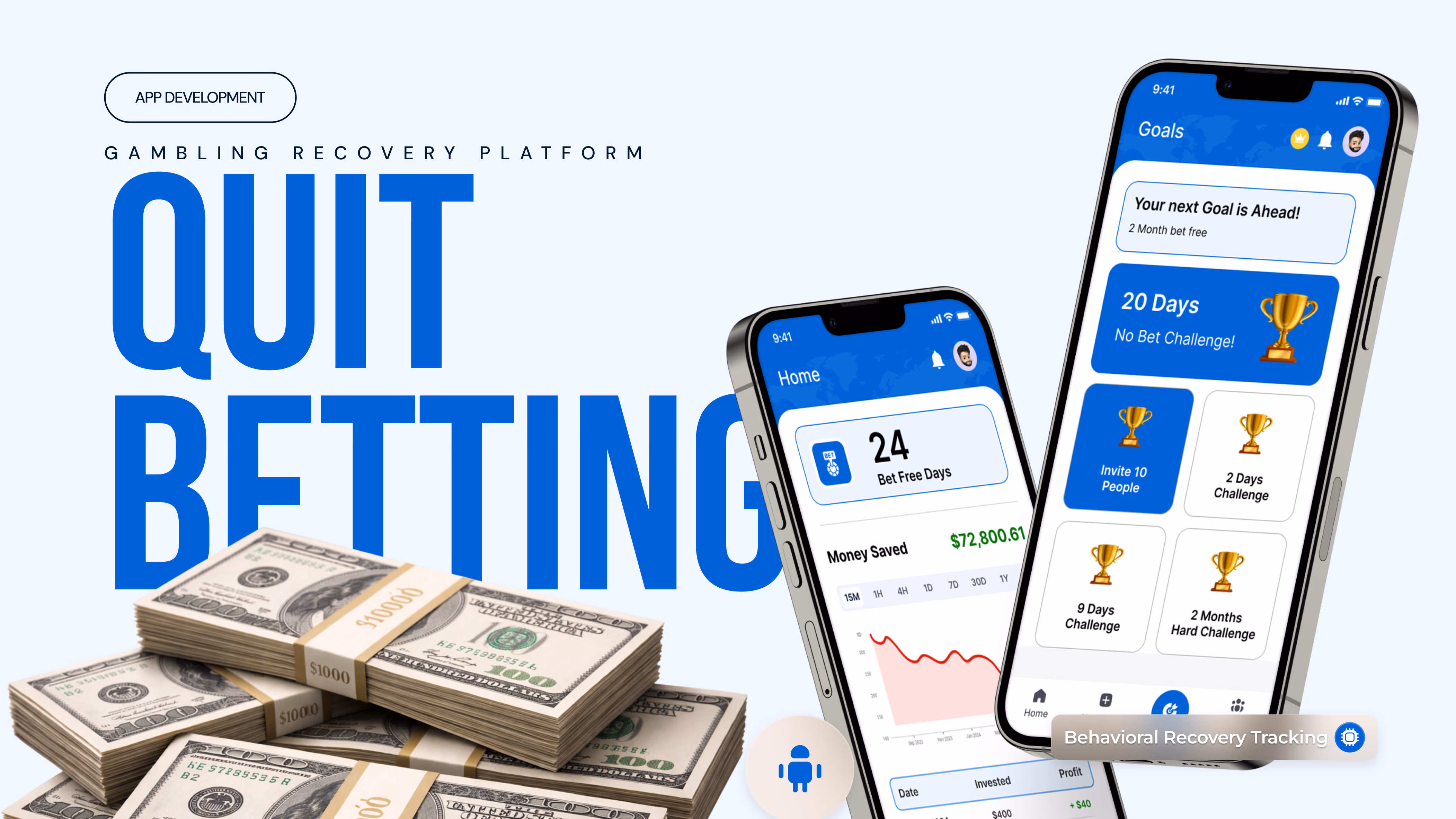 Quit Betting — Mobile app built by Codeable