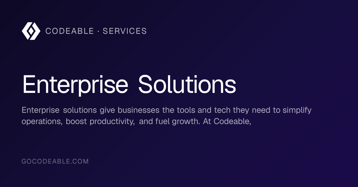 Enterprise Solutions | Codeable | Codeable